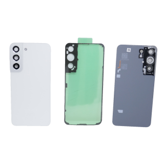 Original Samsung Galaxy S22 5G SM-S901B/DS Akkudeckel Backcover inkl Kleber Weiß