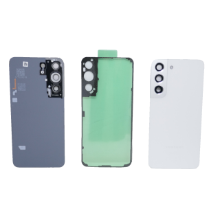 Original Samsung Galaxy S22 5G SM-S901B Akkudeckel Backcover inkl Kleber Weiß