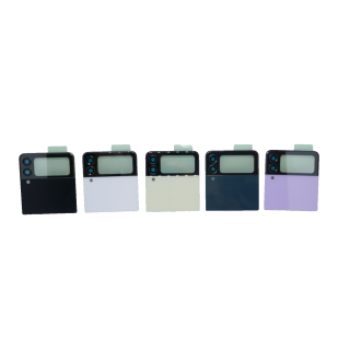 Handywest Kompatibel mit Samsung Galaxy Z Flip 3 5G SM-F711B Front Glas Vorne LCD Cover Deckel Kamerglas mit Kleber