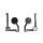 Homebutton Flex für iPad Air 2 A1566 / A1567 Menü Knopf Button Flexkabel cable  Schwarz