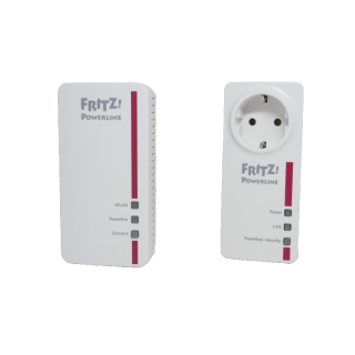 AVM FRITZ! Powerline 1260E + 1220E WLAN Set 1200 Mbits PowerLAN WLAN Gigabit LAN