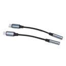 2X AUX Kopfhörer Adapter 3,5mm Klinke Audio Stecker...