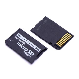 Adapter Micro SD MicroSD auf Memory Stick Pro Duo f&uuml;r SONY PSP Kamera