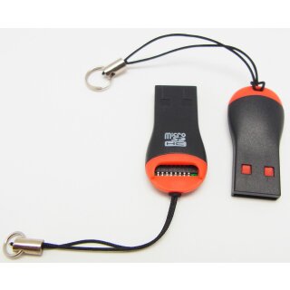 Adapter von Micro SD Micro SDHC auf USB Universal Serial Bus Stick mit Anhänger