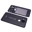 Original LG Nexus 5X H791 Akkudeckel Back Cover Kamera Glas Antenne LED Black