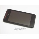 Original HTC Desire 210 Dual Sim LCD Display Touchscreen Digitizer Rahmen Black
