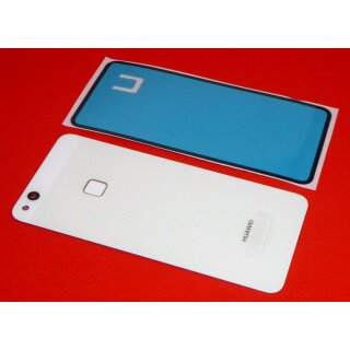 Original Huawei P10 lite WAS-LX1 Akkudeckel Back Cover Fingerprint ID Sensor Wei&szlig;