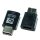 handywest Kompatibel mit 2X Adapter USB 3.1 Type-C Stecker auf Micro USB Buchse Konverter USB Adapter Black